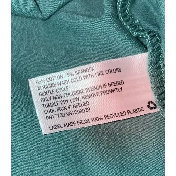 2/$15 NWT Wild Fable Cut Out Long Sleeve Dress Dark Teal Green Size L - Picture 12 of 13